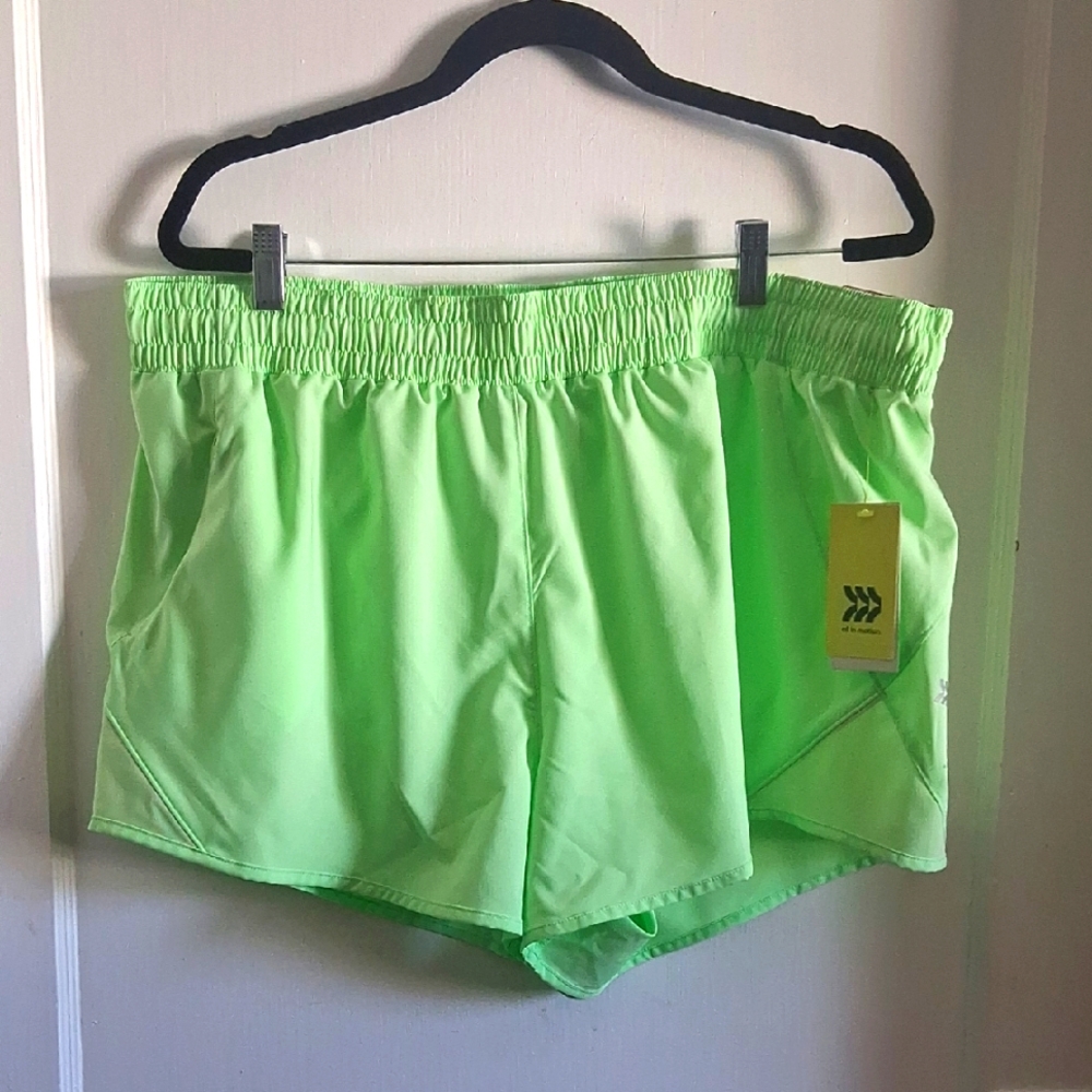 All in Motion Women's Neon Green Shorts